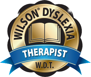Wilson Dyslexia Therapist (W.D.T.) certification badge